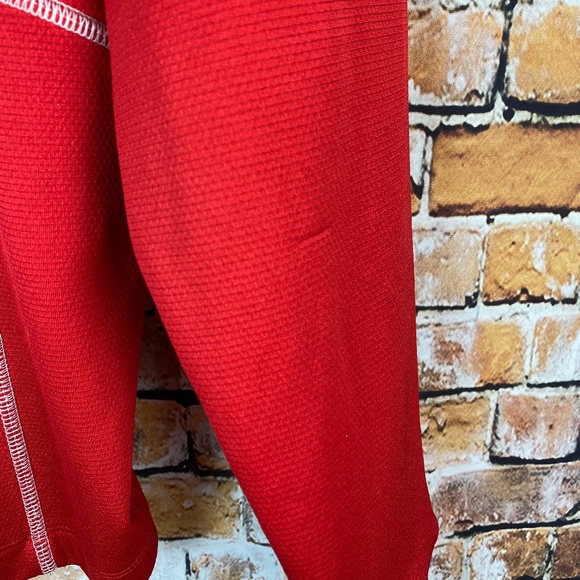 NEBRASKA 1/4 Zip Red & White Pullover - Picture 5 of 7